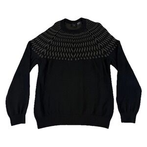 Armani Exchange Sweater‎ Men's Large Black Quiet Luxury Minimalist Cozy